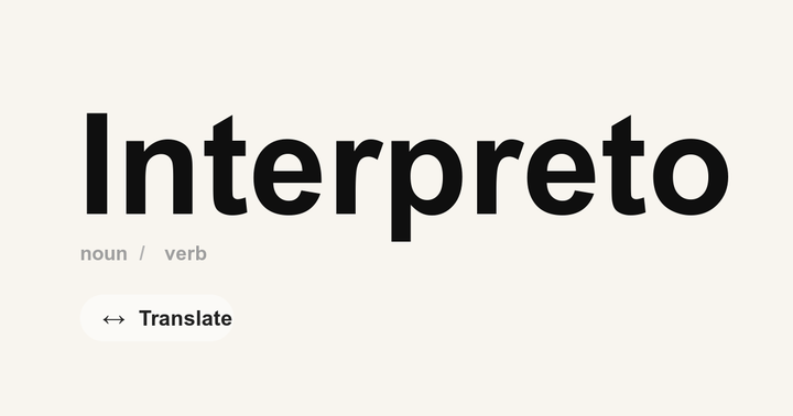 Interpreto