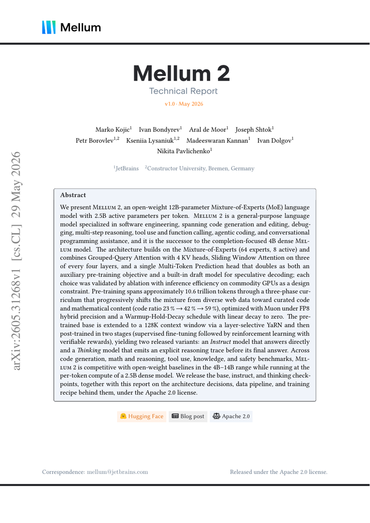 Mellum2 Technical Report