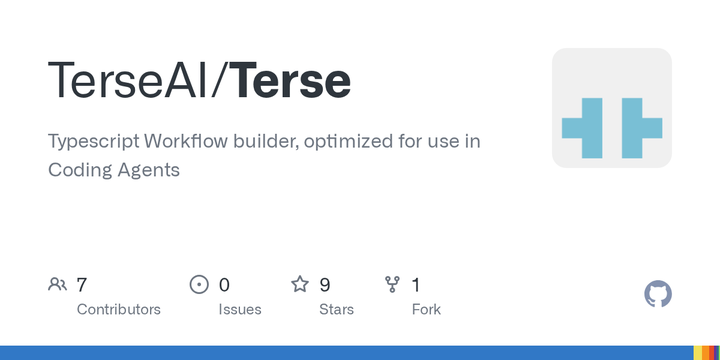 Terse, TypeScript First Workflow Builder