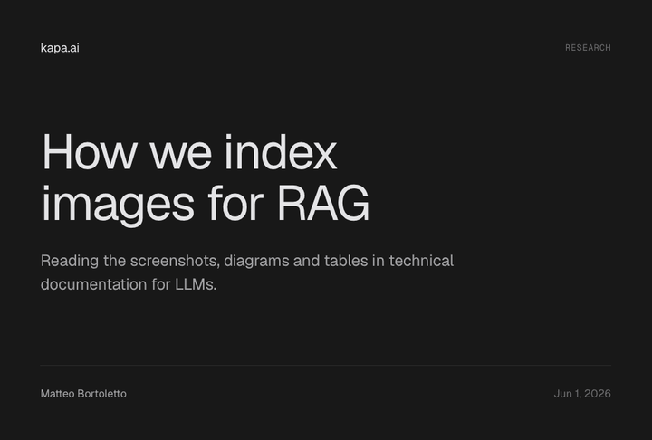 How we index images for RAG