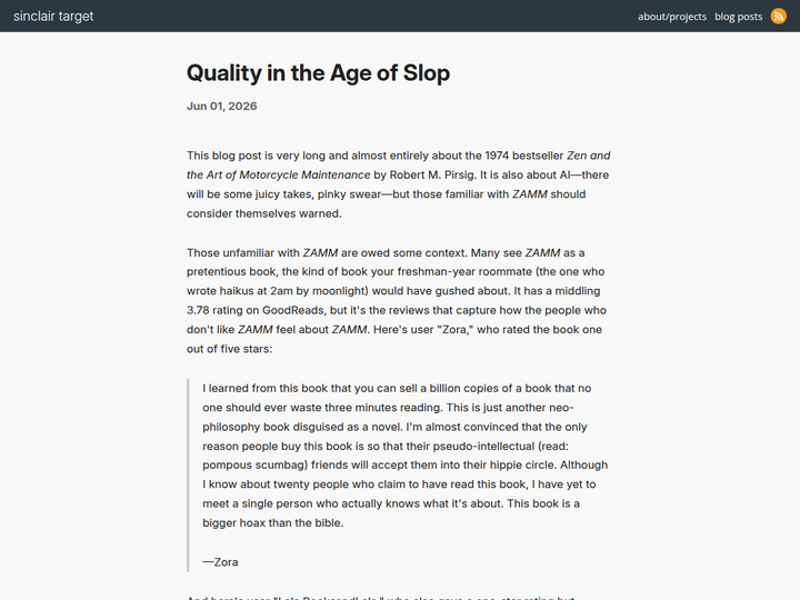 Quality in the Age of Slop