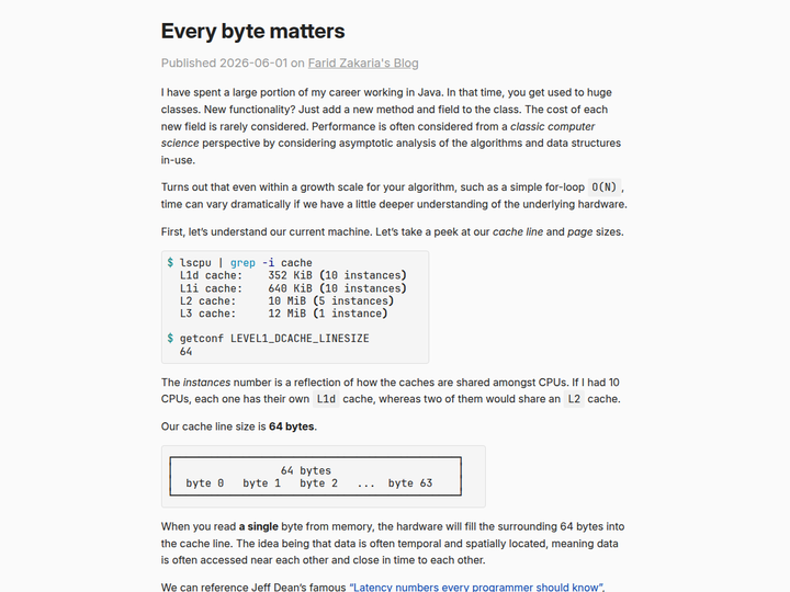 Every Byte Matters