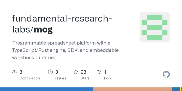 SheetMog – OSS Excel alternative and headless SDK