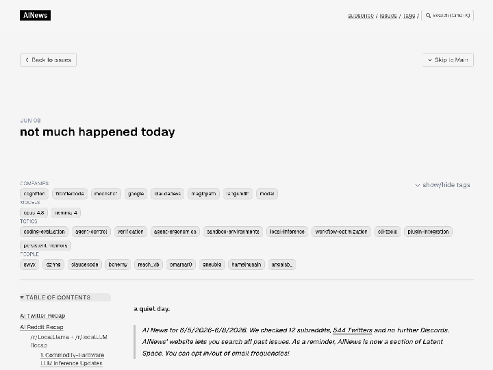 not much happened today