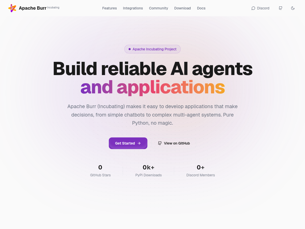 Apache Burr: Build reliable AI agents and applications