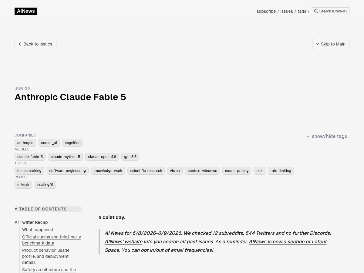 Anthropic Claude Fable 5