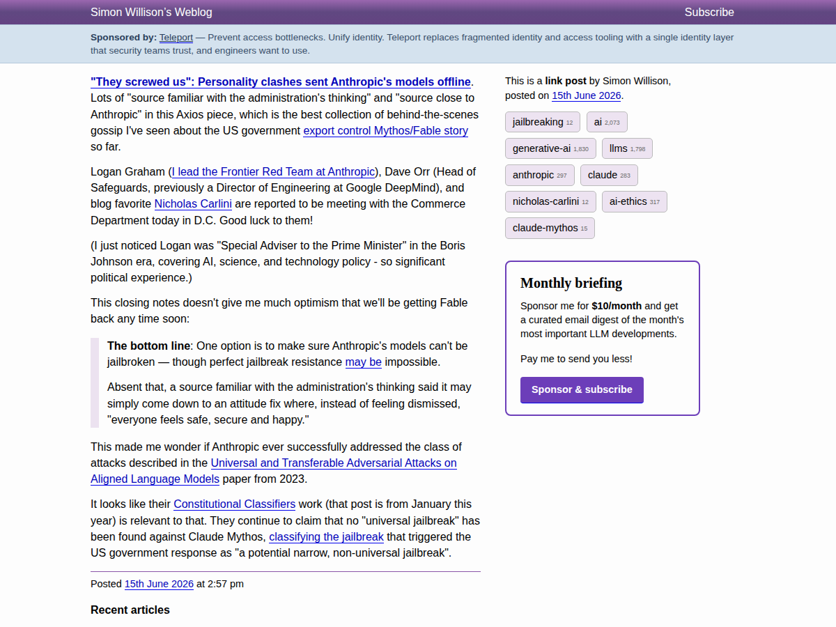 “They screwed us”: Personality clashes sent Anthropic's models offline