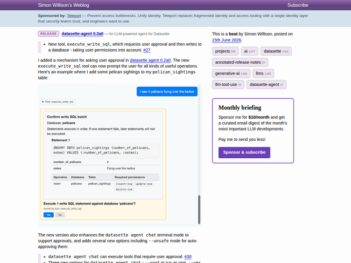 datasette-agent 0.3a0