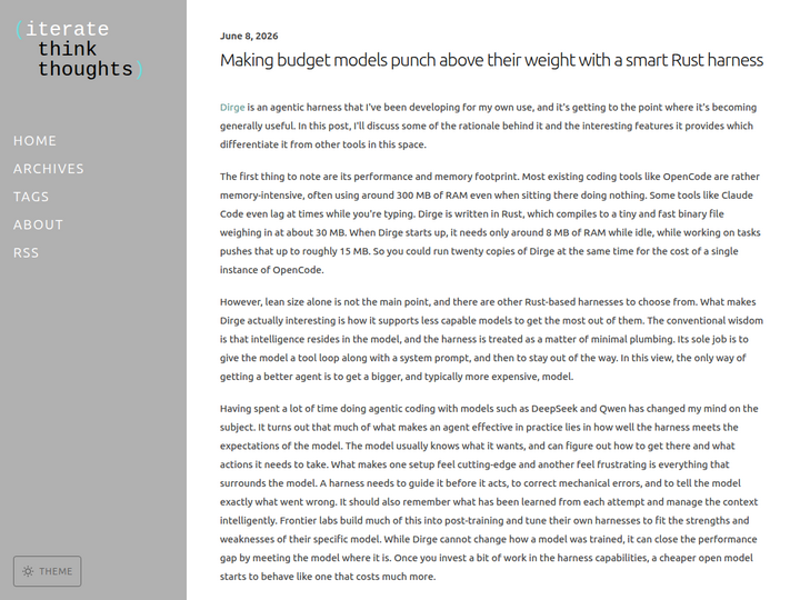 Making budget models punch above their weight with a smart Rust harness