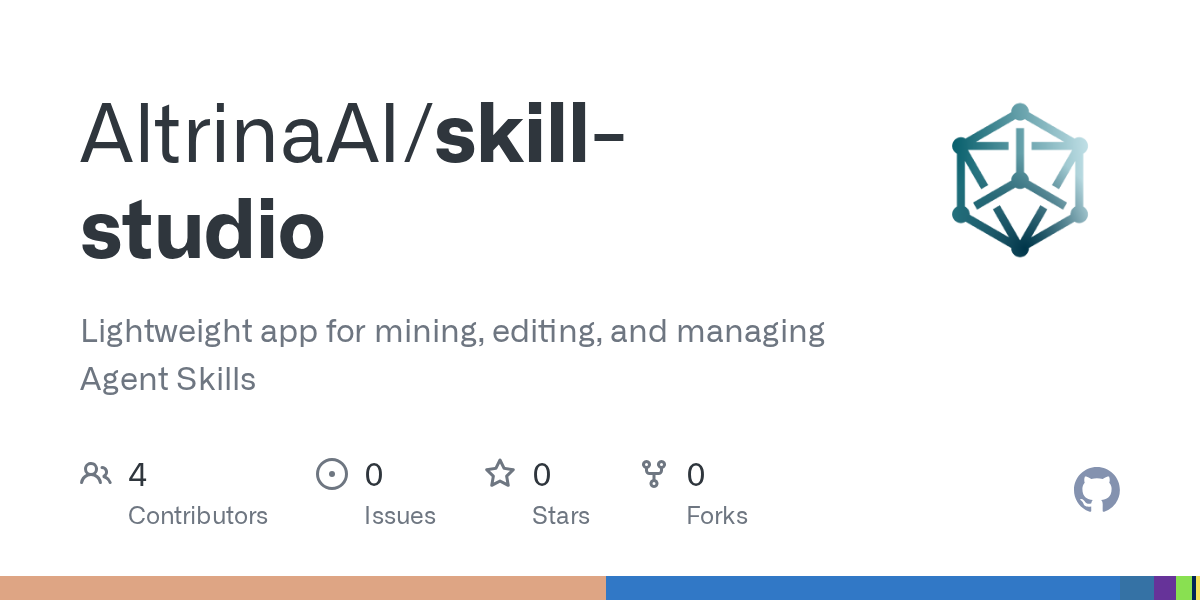 Skill Studio - mine, edit, and manage Agent Skills