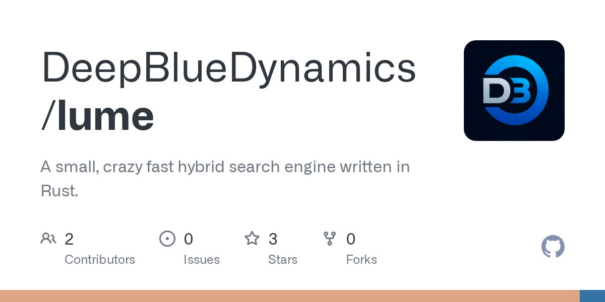 Lume - a small, fast hybrid search engine written in Rust