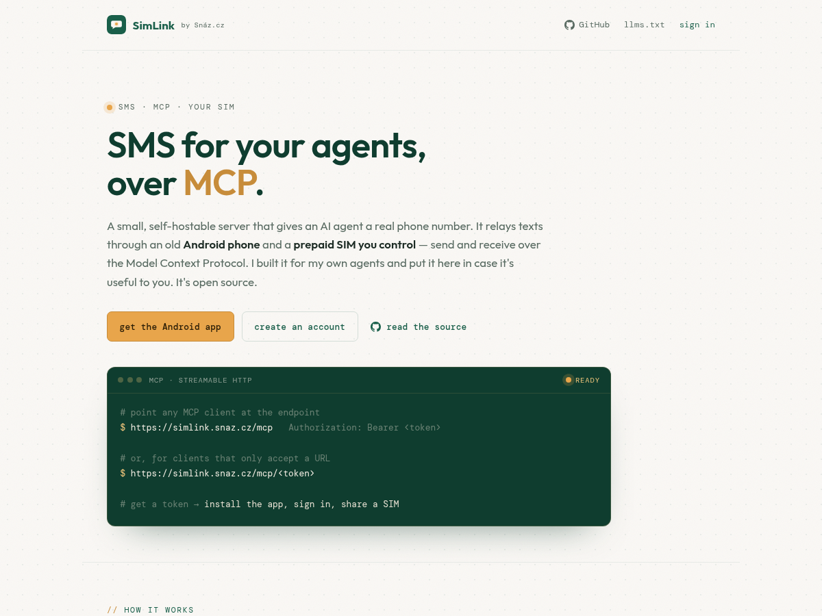 Let agents send/receive SMS using your old Android phone