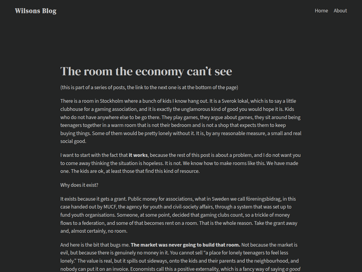 The room the economy can't see