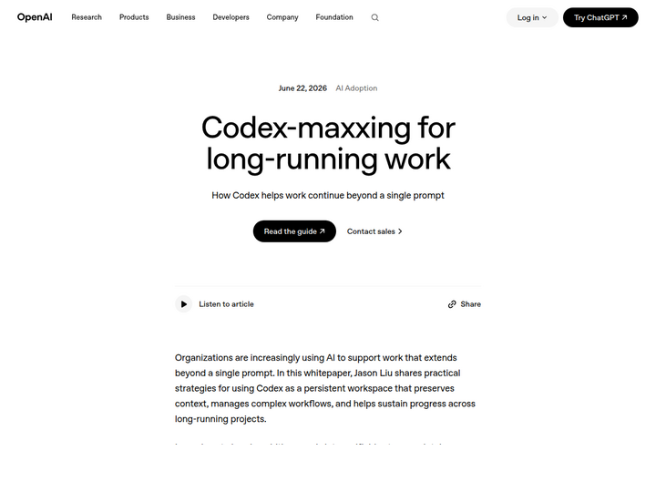 Codex-maxxing for long-running work