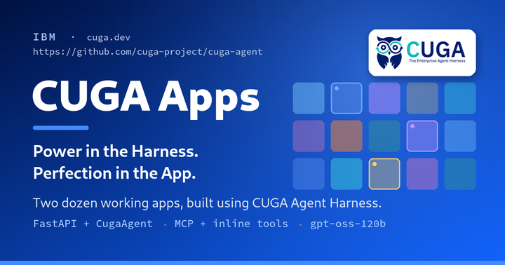 Build real agentic apps using CUGA
