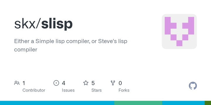 Slisp: Simple Lisp compiler