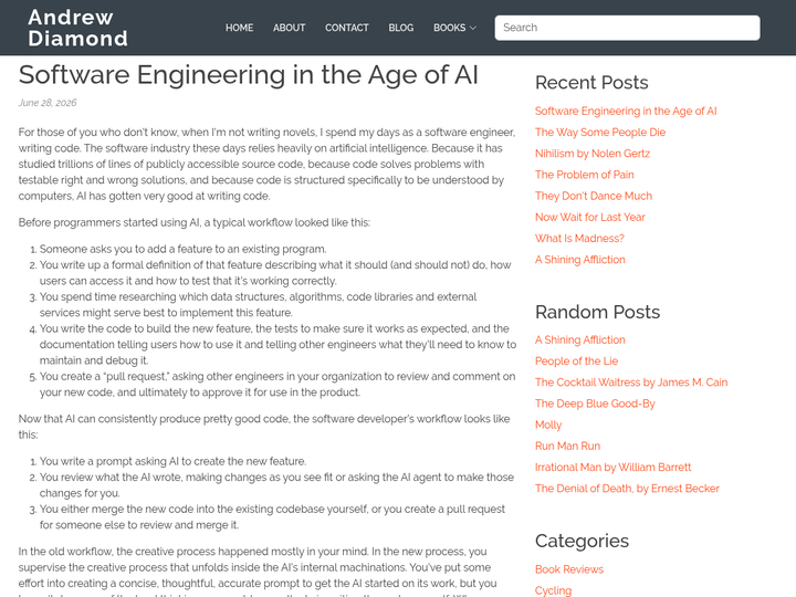 Reflections on Software Engineering in the Age of AI