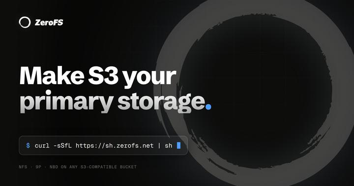 ZeroFS - A log-structured filesystem for S3