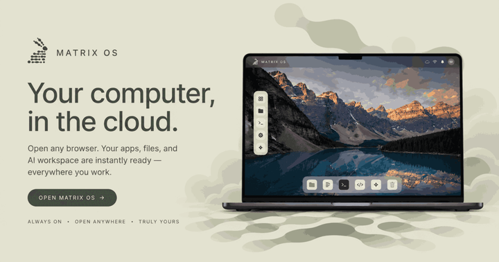 Matrix, an open-source cloud computer for coding agents