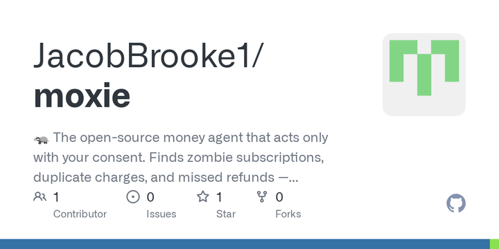 Moxie - an open-source money agent that can't act without your consent