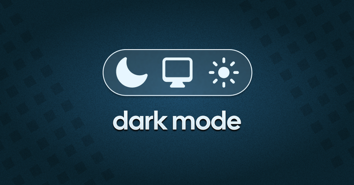 Dark mode with web standards