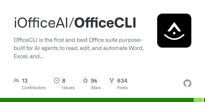 OfficeCLI: Office suite for AI agents to read and edit Microsoft Office files