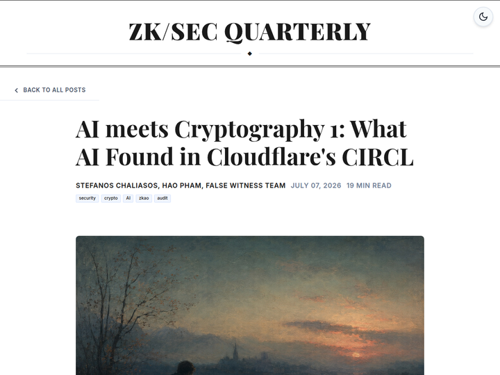 AI Meets Cryptography 1: What AI Found in Cloudflare's Circl
