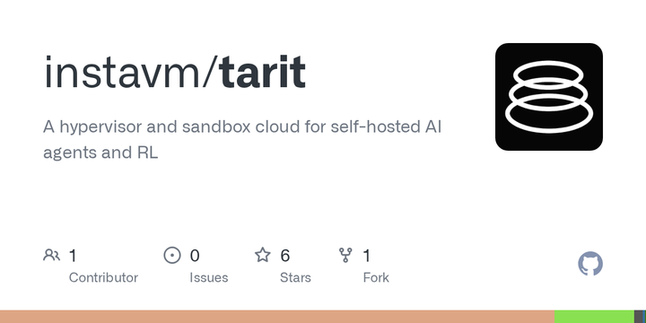Tarit - Self-host sandbox cloud and hypervisor for AI agents