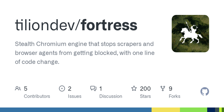 Fortress - a stealth Chromium so your agents stop getting blocked