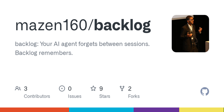 Backlog - tasks and contexts manager for AI coding agents