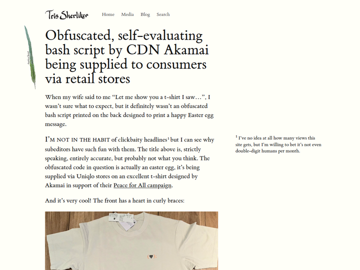 Decoding the obfuscated bash script on a Uniqlo t-shirt