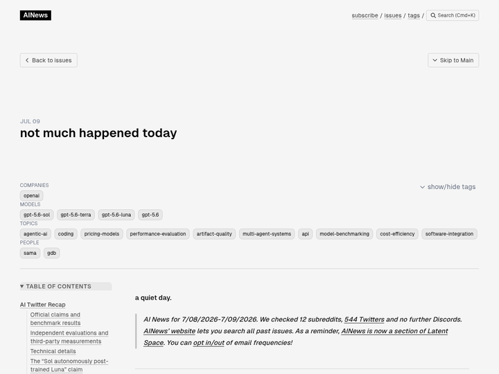 not much happened today