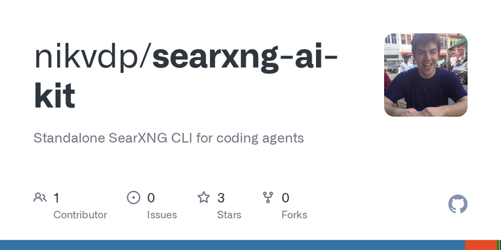Standalone SearXNG CLI+MCP