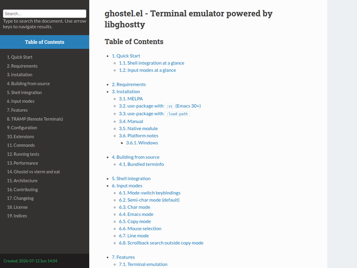 Ghostel.el