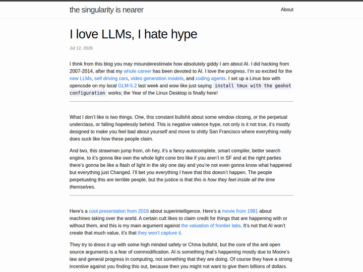 I love LLMs, I hate hype