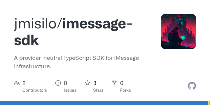 iMessage TypeScript SDK