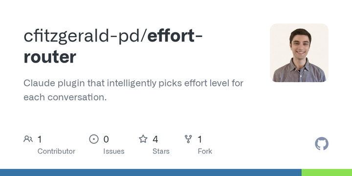 Effort Router: Intelligent /effort selection per Claude turn