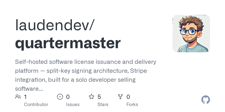Quartermaster - self-hosted license server with offline signing key