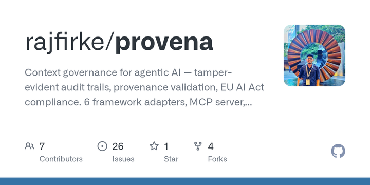 Provena: Open-Source Library for AI Agent Context Governance
