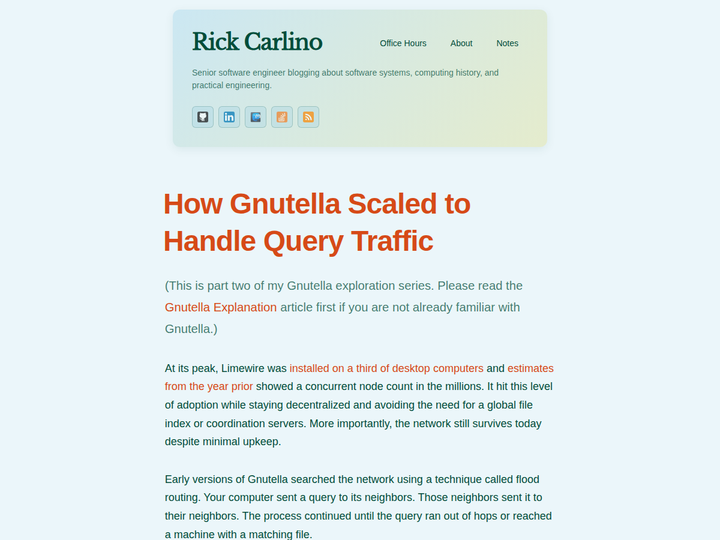 How Gnutella Scaled to Handle Query Traffic