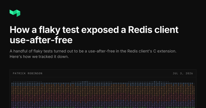 A flaky test exposed a Redis client use-after-free