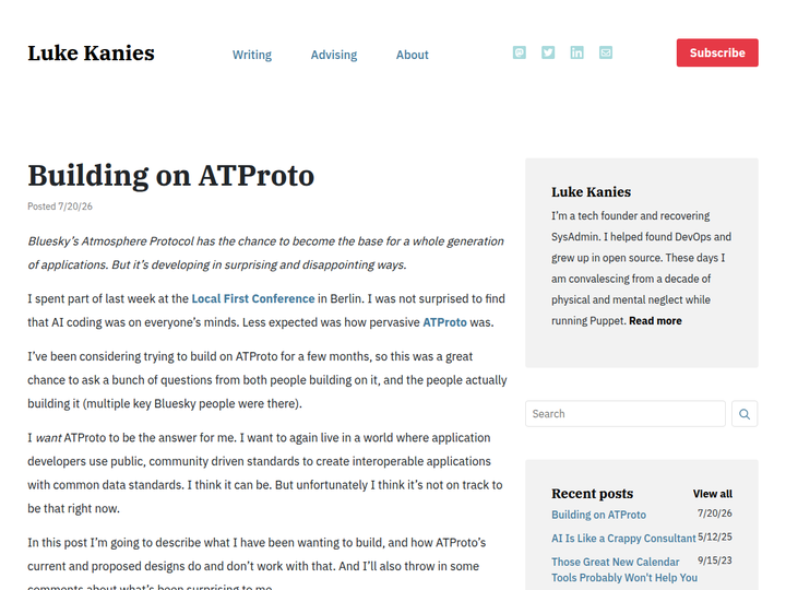 Building on ATProto