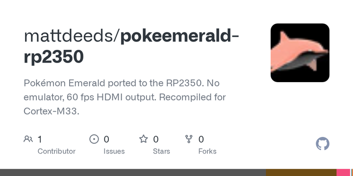 Pokémon Emerald for Raspberry Pi Pico 2