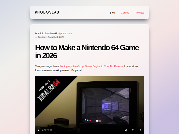 How to Make a Nintendo 64 Game in 2026