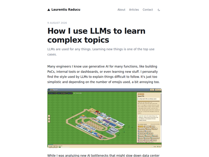 How I use LLMs to learn complex topics