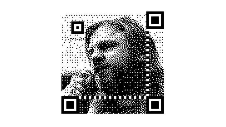 Dithered QR Codes