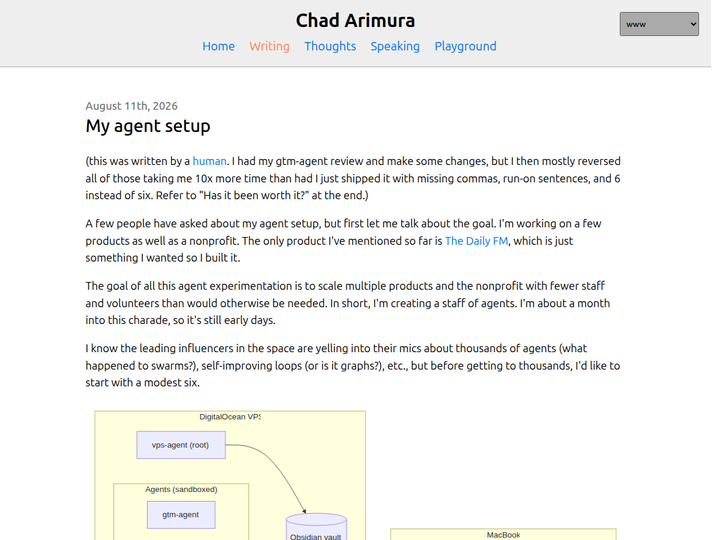My Agent Setup