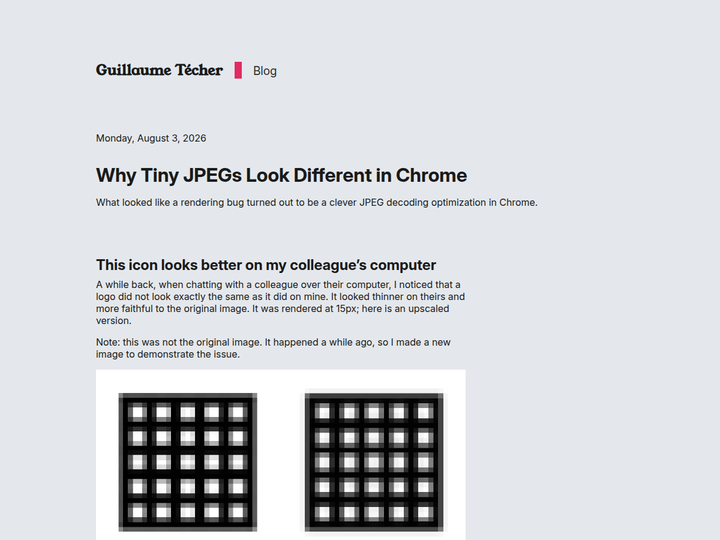 Why Tiny JPEGs Look Different in Chrome
