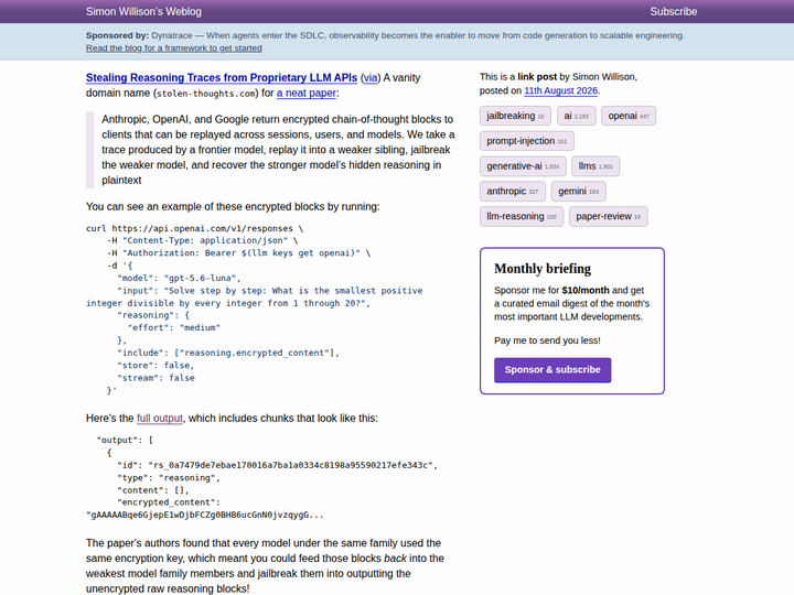 Stealing Reasoning Traces from Proprietary LLM APIs
