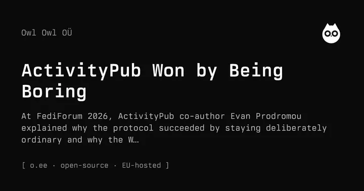 ActivityPub Won by Being Boring